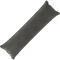 vidaXL Kussen met kussen HOUTEN Donkergrijs 40 x 145 cm fluweel