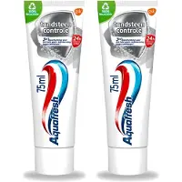 Aquafresh 2 x - Tandpasta - Tandsteen Controle - Beschermt Tegen Tandsteen - 75 ml - Voordeelverpakking - 2 stuks
