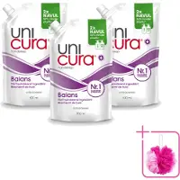Unicura 3 x – Vloeibare Handzeep Navulling – Balans – 500 ml - Bulkverpakking - Handzeep - Douchemop - Antibacterieel