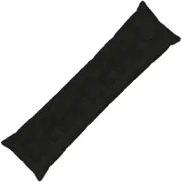 vidaXL Kussensloop HEERLEN Zwart 40 x 145 cm Nep Konijnenbont