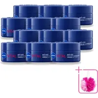 Nivea 12 x - Nachtcrème - VITAL Anti-Rimpel Herstellend - Voor rijpe huid - Met Vitamine F, Teunisbloemolie & Calcium - 50 ml - Bulkverpakking - Nachtcrème - Douchemop - Anti-rimpel