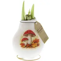 QFB Gardening Wax Amaryllis Crafts Forest Paddenstoel | Prachtige Wax Amaryllis voor in huis |