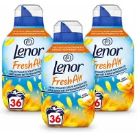 Lenor 3 x - Wasverzachter - Fresh Air Zonnestralen - Ultra Geconcentreerd - 36 Wasbeurten - Voordeelverpakking - 3 stuks