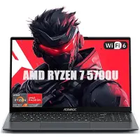 AceMagic LX15 Pro 15,6'' FHD-laptop - AMD Ryzen 7 5700U - 16 GB LPDDR4 RAM 512 GB SSD - Windows 11 Pro - Wifi 6 - Grijs