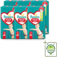 Pampers 6 x – Luierbroekjes – Pants Maat 3 – 56 Luiers - Grootverpakking - Vaatwasstrips - Luiers Voor Baby - Luierbroekjes - Luier Voor Baby - Luier Maat 3 - Luier Voor Actieve Baby