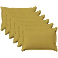 vidaXL - Kussensloop - 6 - pcs - HOUTEN - Lichtgroen - 50 - x - 70 - cm - Faux - Linnen