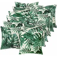 vidaXL Kussensloop 12 st HEERLEN Bladpatroon 40 x 40 cm Polyester