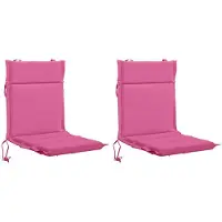 vidaXL Kussen voor lage rugstoel GEMERT 2 st 100% Polyester Roze
