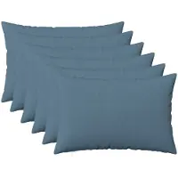 vidaXL Kussensloop 6 st HEERLEN Jeans Blauw 50 x 70 cm Stof