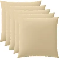 vidaXL Kussensloop 6 st HEERLEN Beige 60 x 60 cm Polyester