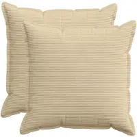 vidaXL Kussensloop 2 st HOUTEN Grijs Groen 80 x 80 cm corduroy