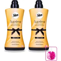Silan 2 x Suprême - Wasverzachter - Glamour - 44 Wasbeurten - 1.2L - Bulkverpakking - Wasverzachter - Douchemop - Wasgoed verzachter