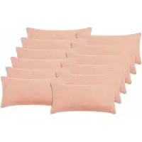 vidaXL Kussensloop 12 st HEERLEN Roze 40 x 80 cm Bouclé