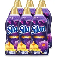 Silan 6 x Aromatherapy - Wasverzachter - Dreamy Lotus - Essentiële Oliën en Langdurige Parfum - 48 Wasbeurten - 1.056L - Voordeelverpakking - 6 stuks
