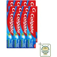 Colgate 12 x - Maximum Cavity Protection - Tandpasta - 100ml - Wasstrips - Tandpasta - Gaatjesbescherming - Witte Tanden - Vlekverwijdering - Fluoridetandpasta
