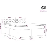 vidaXL - Boxspringbed - met - matras - Donkergroen - 160 - x - 200 - cm - Fluweel