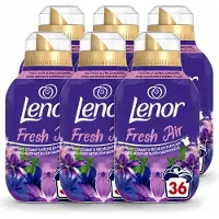 Lenor 6 x - Wasverzachter - Fresh Air Maneschijn - Ultra Geconcentreerd - 36 Wasbeurten - Voordeelverpakking - 6 stuks