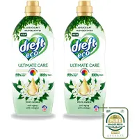 Dreft 2 x ECO - Wasverzachter - Gekleurde Was - Witte Bloem - Anti-Veroudering - 38 Wasbeurten - Wasstrips - Wasverzachter - Anti-aging - Kleurbescherming - Collageen - Wasgoed Verzorgen