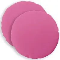 vidaXL Kussensloop 2 st HEERLEN Roze Diam. 30 cm Polyester