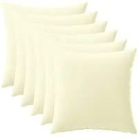 vidaXL Kussensloop 6 st HEERLEN Crèmekleurig 35 x 35 cm Polyester