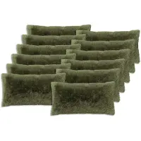 vidaXL Kussensloop 12 st HEERLEN Groen 40 x 80 cm PV Fleece