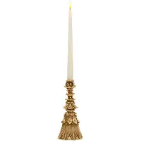 Goodwill Luxe Kaarsenhouder Barokstijl - Goud - 23 cm Hoog - Klassieke Kandelaar