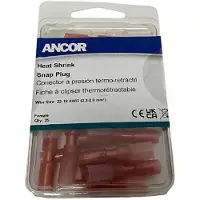 Ancor Heat Shrink Snap Plug 22-18awg 2 0.3-0.8 Mm 25 Units Transparant