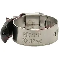 Recmar W5 38312 Stainless Steel Clamp 25 Units Zilver 20-32 mm