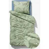 HEMA Peuterdekbedovertrek 120x150 Zacht Katoen Dinos (groen)