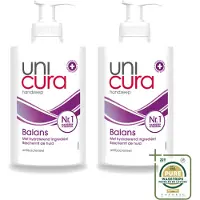Unicura 2 x - Vloeibare Handzeep - Anti Bacterieel - Balans - 250 ml - Wasstrips - Handzeep - Antibacterieel - Handen Reinigen - Huid Verzorgen - Natuurlijke Handzeep