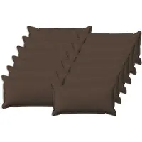 vidaXL Kussensloop 12 st HOUTEN Taupe 40 x 80 cm Faux Linnen