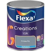 Flexa - Creations Lak Zijdeglans - Smoggy Sky - 750 Ml - Kleur Van Het Jaar 2027