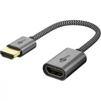 Goobay HDMI verlengkabel | | 10 centimeter (8K@60Hz, Verguld)