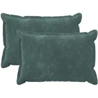vidaXL Kussensloop 2 st HOUTEN Zee blauw 50 x 75 cm Microfiber Fleece