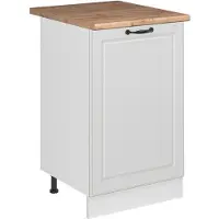 Vicco Keukenonderkast R-Line Wit landelijk/Wit 50 cm goudkleurig eiken werkblad, Model 70125