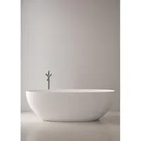 ZEZA Solid Vrijstaand Bad - 170x75cm - solid surface - mat wit XA-8507_170