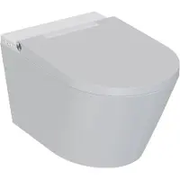 Qeramiq Luma douche-wc – verwarmde zitting & föhn – glans wit De_Light