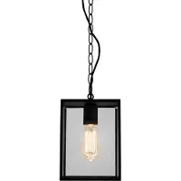 Astro Homefield, hanglamp, 240, zwart/helder glas, E27, IP23