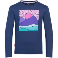 TROLLKIDS - Girl's Falketind Longsleeve - Longsleeve 152, blauw