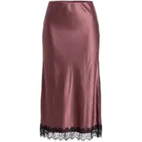 Ulla Popken Rok donkerbruin / zwart