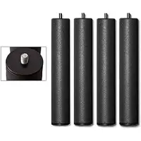 Dripio Set van 4 meubelpoten, 27 cm, cilindrisch met schroefdraad, grijs