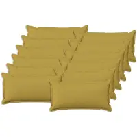 vidaXL Kussensloop 12 st HOUTEN Lichtgroen 40 x 80 cm Faux Linnen