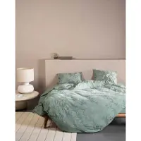 Essenza Claudine Dekbedovertrek Dusty teal 140x200/220