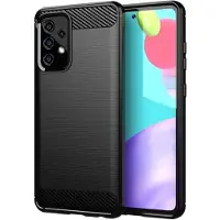 Cadorabo TPU Ultra Slim koolstof roestvrij stalen combi-hoes (Melkweg A91), Smartphonehoes, Zwart