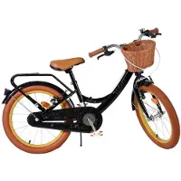 Volare Ashley Kinderfiets - Meisjes - 18 inch - Zwart - Twee handremmen