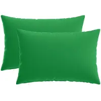 vidaXL Kussensloop 2 st HEERLEN Groen 50 x 80 cm Polyester