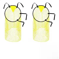 Merkloos Voetbaldoel training accessoires 45 x 60 cm, 2 stuks, nylon, voor voetbaltraining