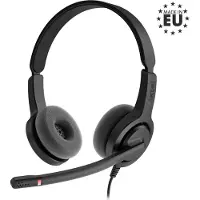 Axtel VOICE UC28 stereo USB-A, kabel, geschikt voor kantoor/callcenter, frequentiebereik 20 - 20000 Hz, gewicht 130 g, hoofdtelefoon met microfoon, zwart