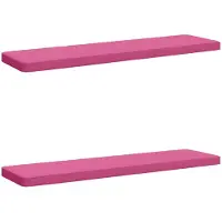 vidaXL 2-delige Bankkussens VUGHT 2 st 100% Polyester Roze