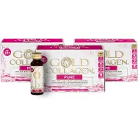 Gold Collagen PURE – Vloeibaar Collageen Supplement – 5000 mg Marien Collageen – Huid, Haar & Nagels – Hyaluronzuur & Vitamine C – 30 x 50 ml - 30 flesjes = een volledige maandvoorraad